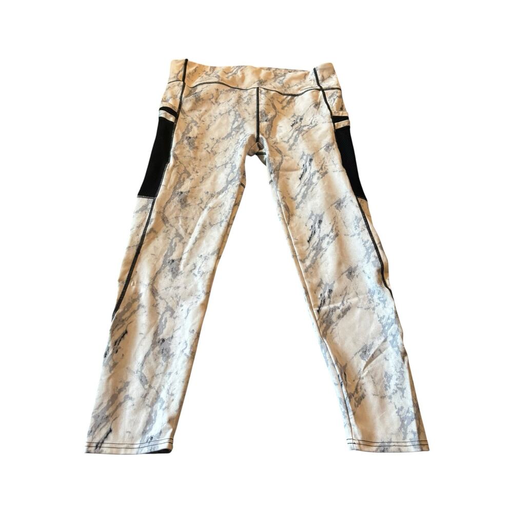 JGX Performance White Paint Splattered Leggings Size 1X